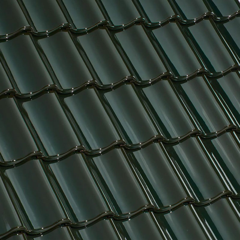 Dachfarbe - Laumans Dachziegel IDEAL VARIABEL in Farbe Nr. 121 – malachitgrün
